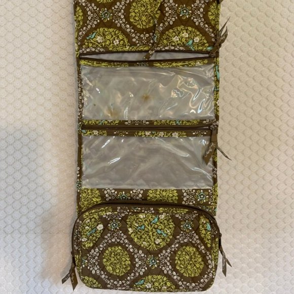 VERA BRADLEY Hanging Multicompartment Toiletry Jewelry Travel Organizer VG Cond. - Picture 3 of 8